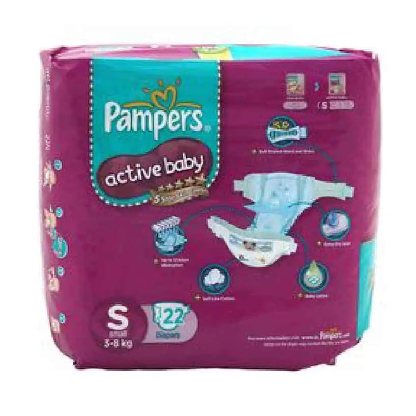 Pampers Active Baby Small Size Diapers 46 Count  S  Buy 46 Pampers Pant  Diapers  Flipkartcom