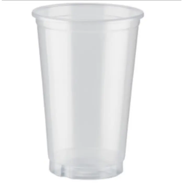 Disposable clearance plastic glass