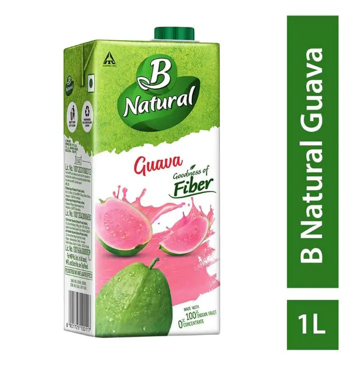 B Natural Guava Juice Litre UrbanGroc